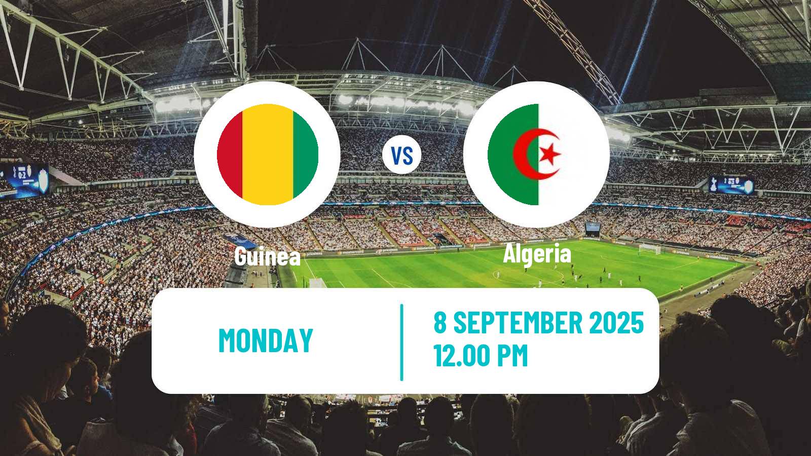 Soccer FIFA World Cup Guinea - Algeria