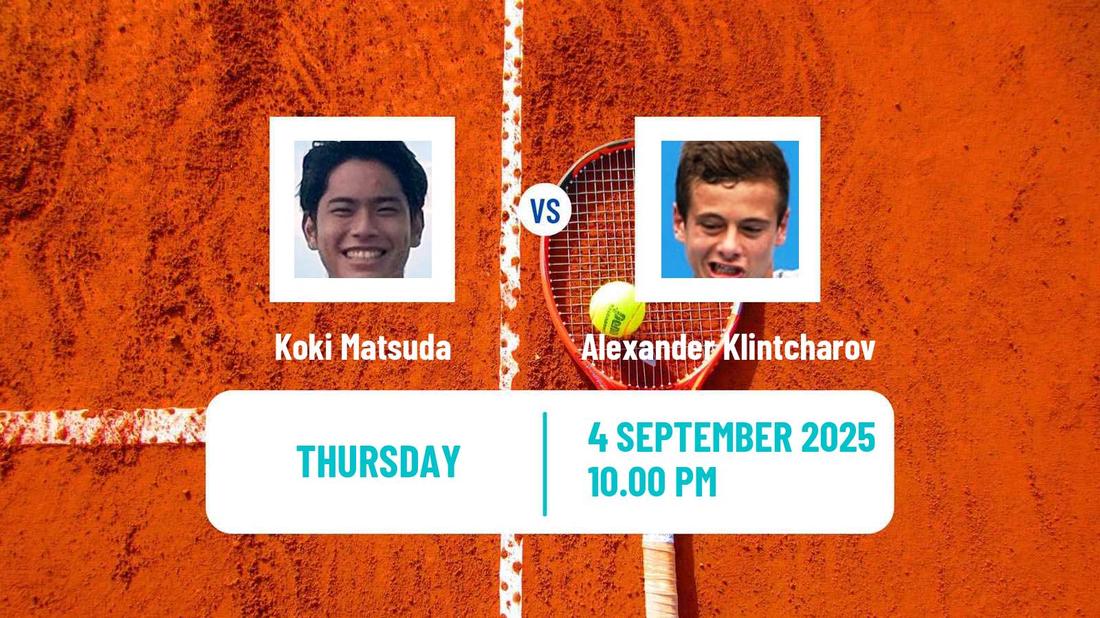 Tennis ITF M25 Bali 3 Men Koki Matsuda - Alexander Klintcharov