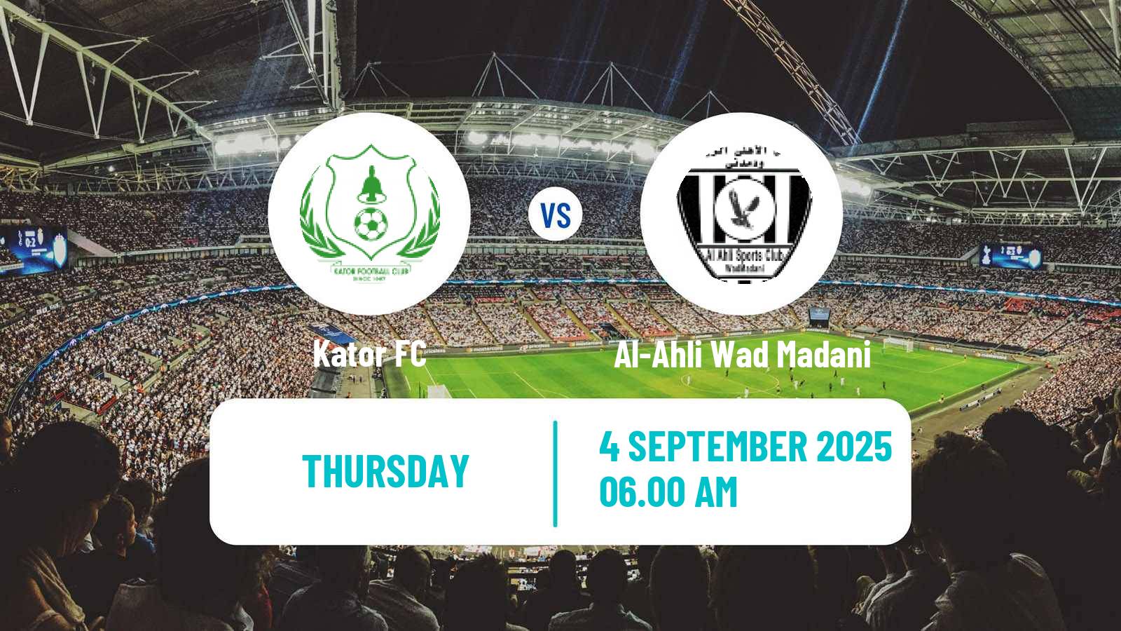Soccer CECAFA Clubs Cup Kator - Al-Ahli Wad Madani