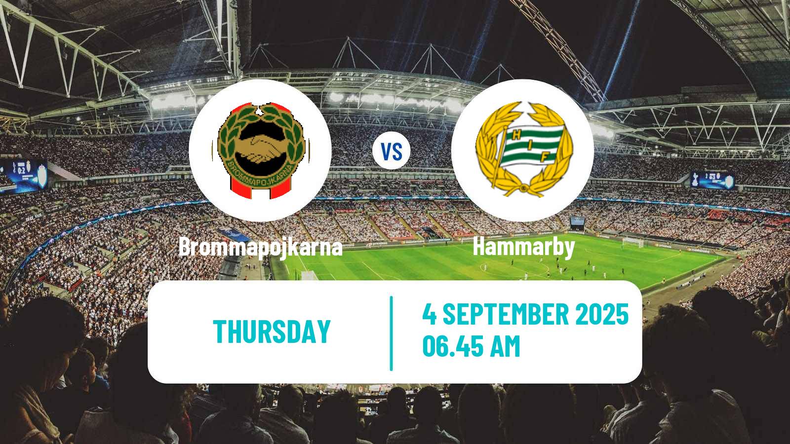 Soccer Club Friendly Brommapojkarna - Hammarby