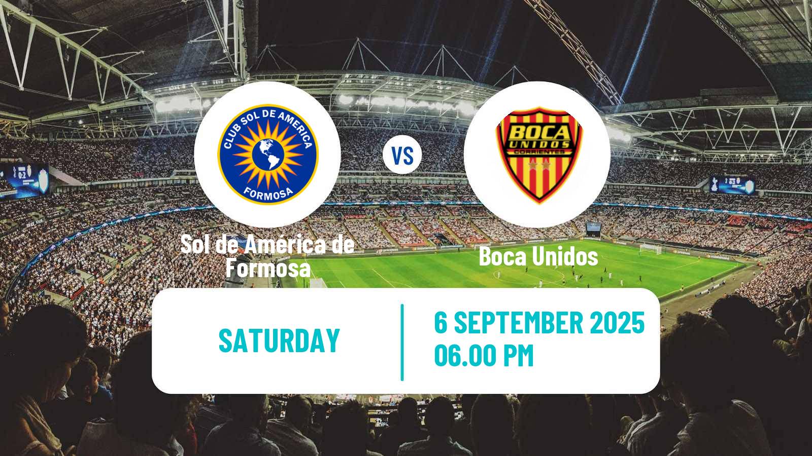 Soccer Argentinian Torneo Federal Sol de América de Formosa - Boca Unidos