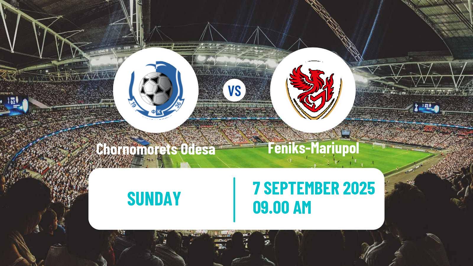 Soccer Ukrainian Persha Liga Chornomorets Odesa - Feniks-Mariupol