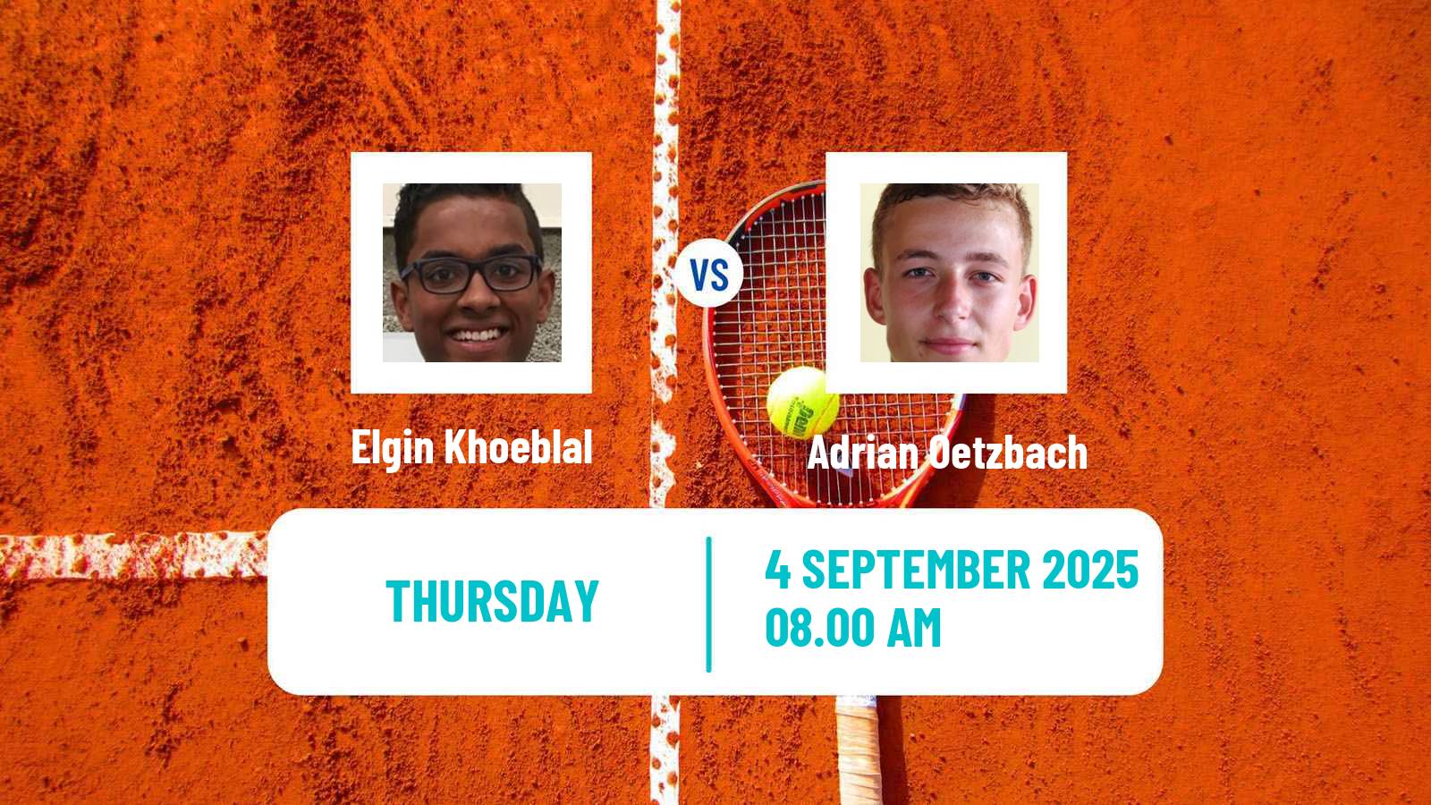 Tennis ITF M15 Haren Men Elgin Khoeblal - Adrian Oetzbach