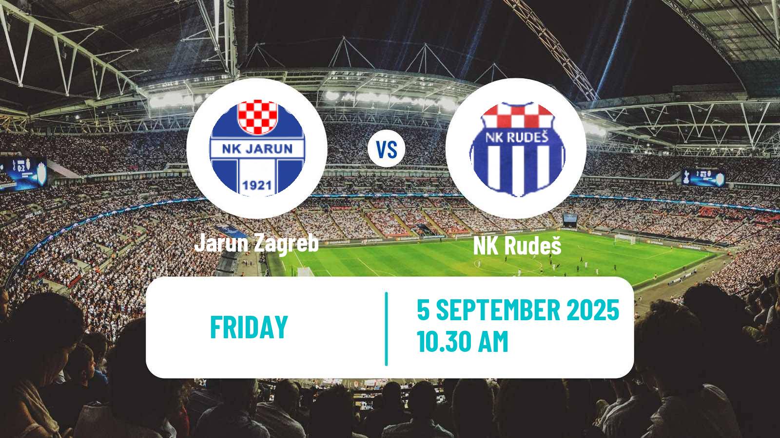 Soccer Croatian Prva NL Jarun Zagreb - Rudeš