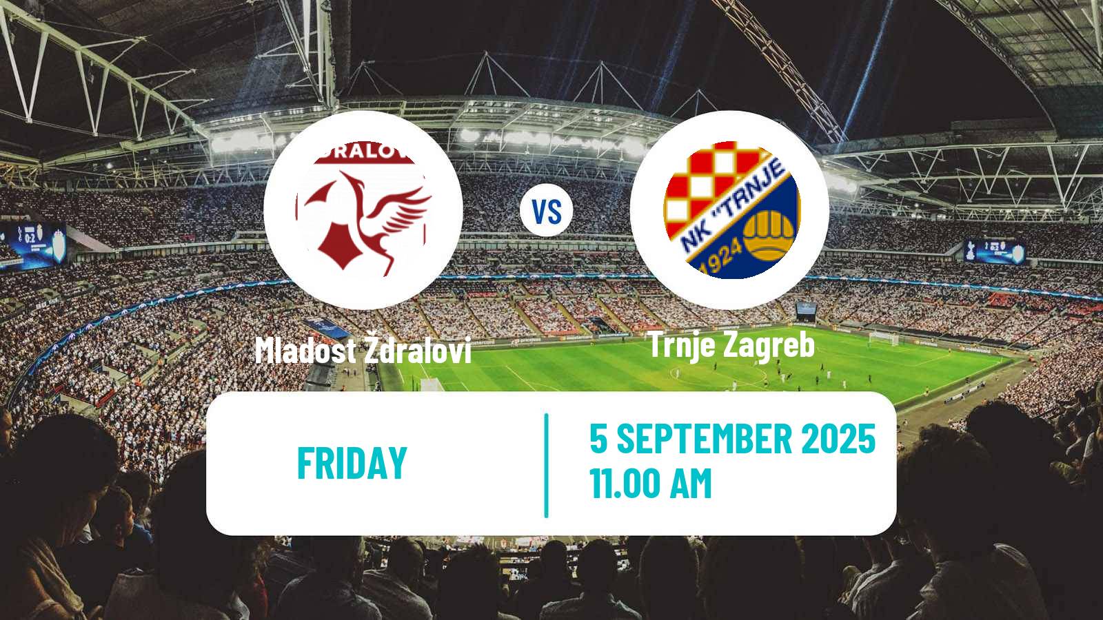 Soccer Croatian Druga NL Mladost Ždralovi - Trnje Zagreb