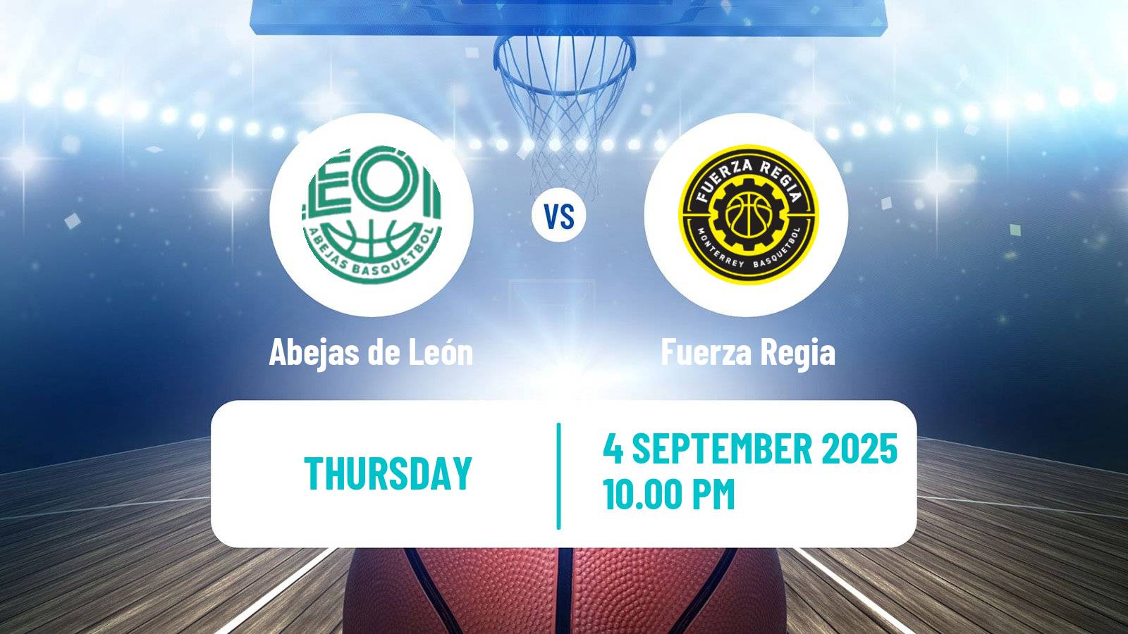 Basketball Mexican LNBP Abejas de León - Fuerza Regia