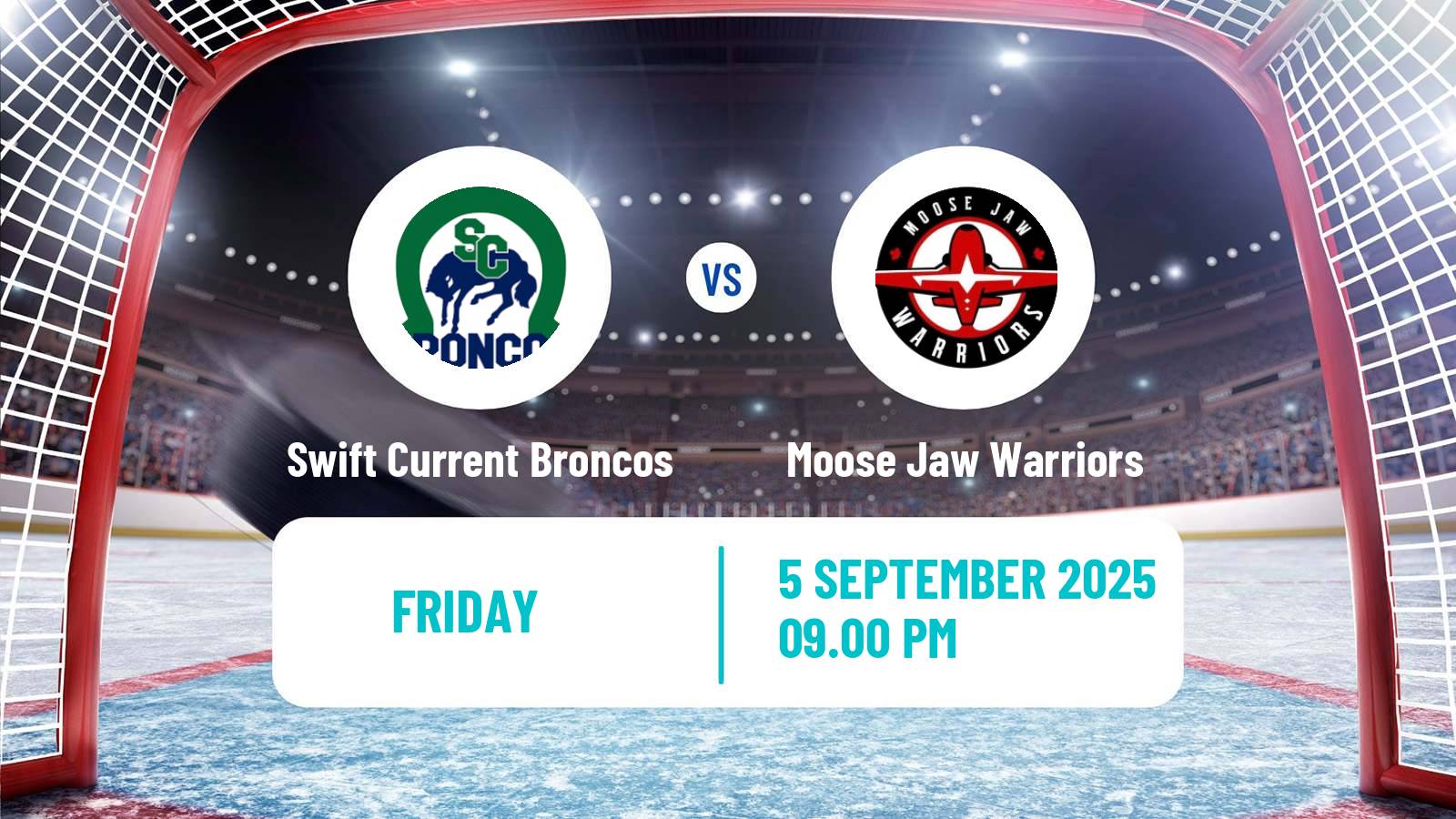 Hockey WHL Swift Current Broncos - Moose Jaw Warriors