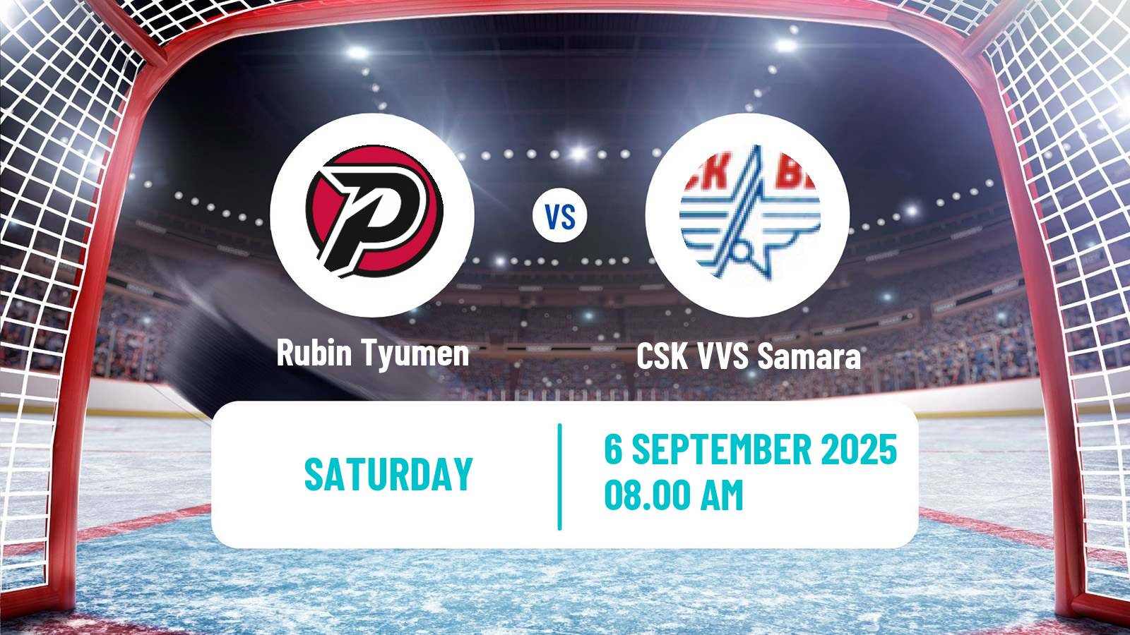 Hockey VHL Rubin Tyumen - CSK VVS Samara