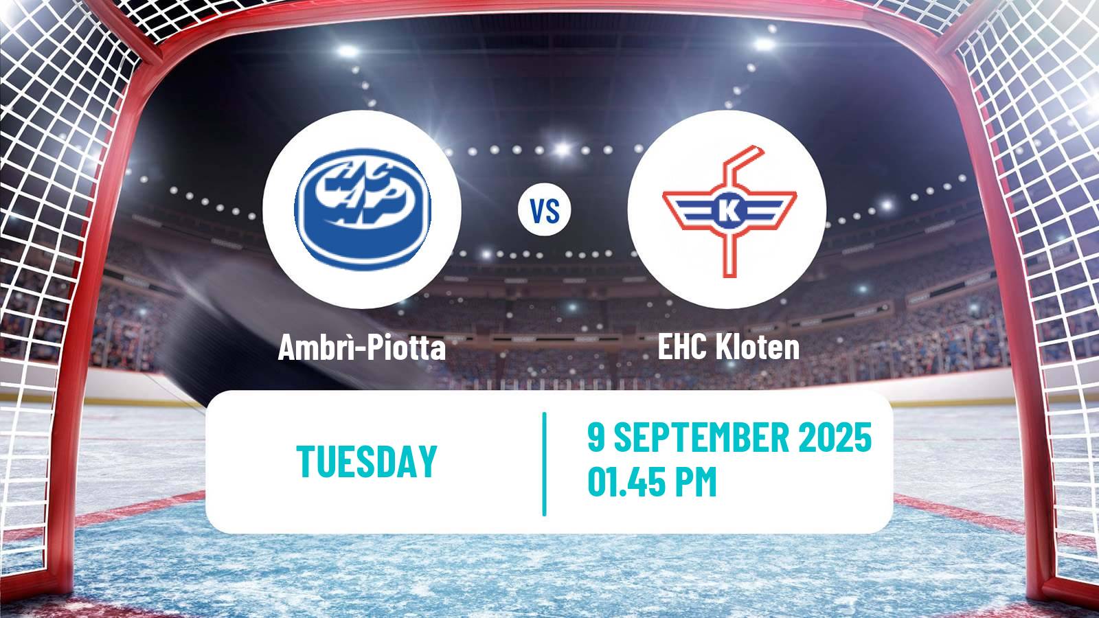 Hockey Swiss National League Hockey Ambrì-Piotta - EHC Kloten