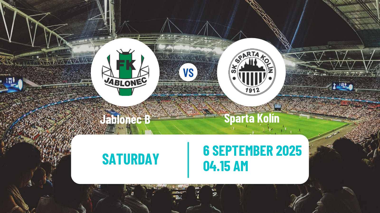 Soccer Czech CFL Group B Jablonec B - Sparta Kolín