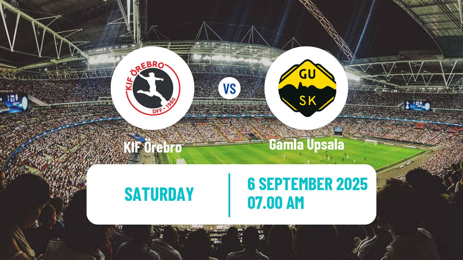 Soccer Swedish Elitettan Women Örebro - Gamla Upsala