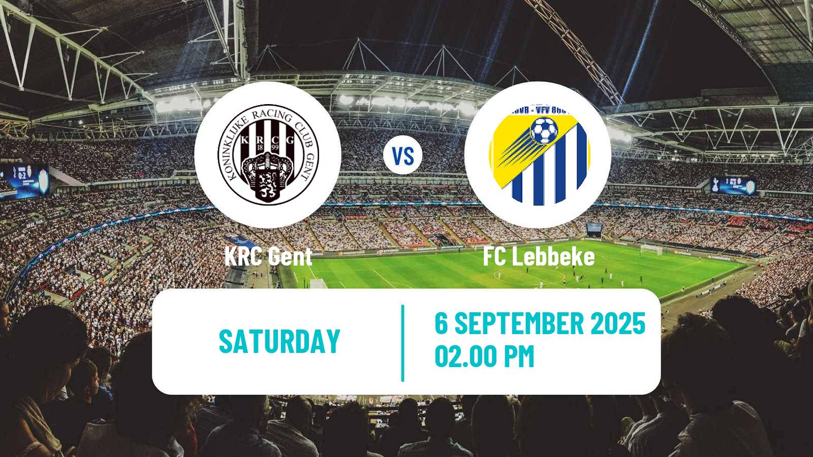 Soccer Belgian Second Amateur Division Group A KRC Gent - Lebbeke