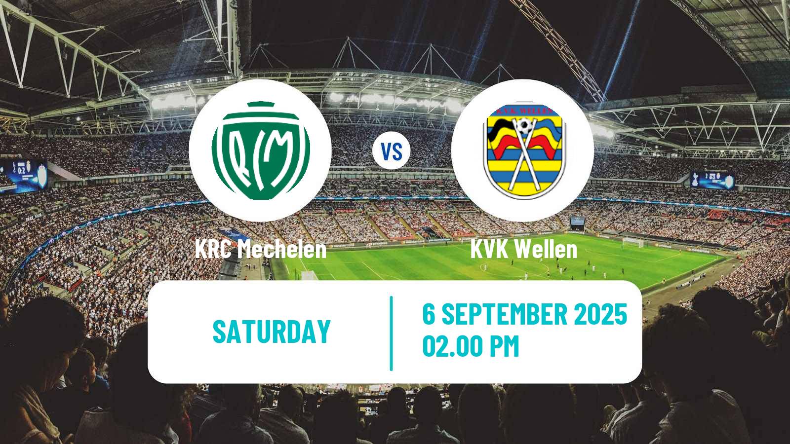 Soccer Belgian Second Amateur Division Group B KRC Mechelen - Wellen