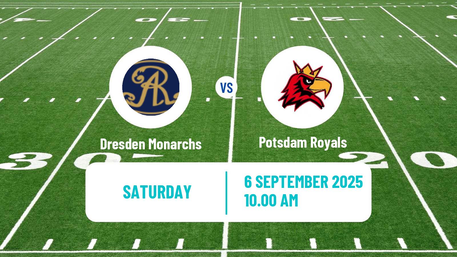 American football German GFL Dresden Monarchs - Potsdam Royals