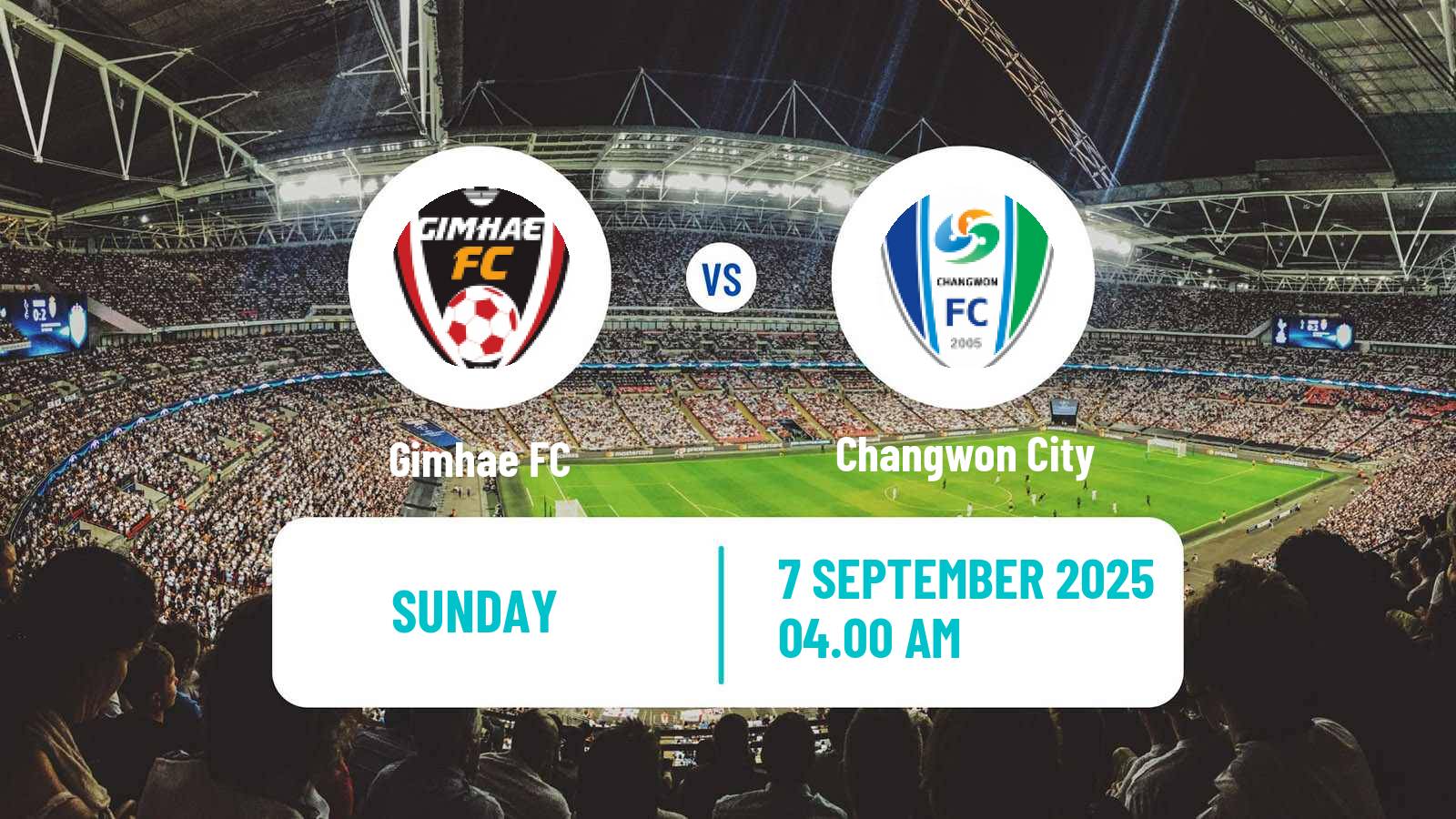 Soccer South Korean K3 League Gimhae - Changwon City