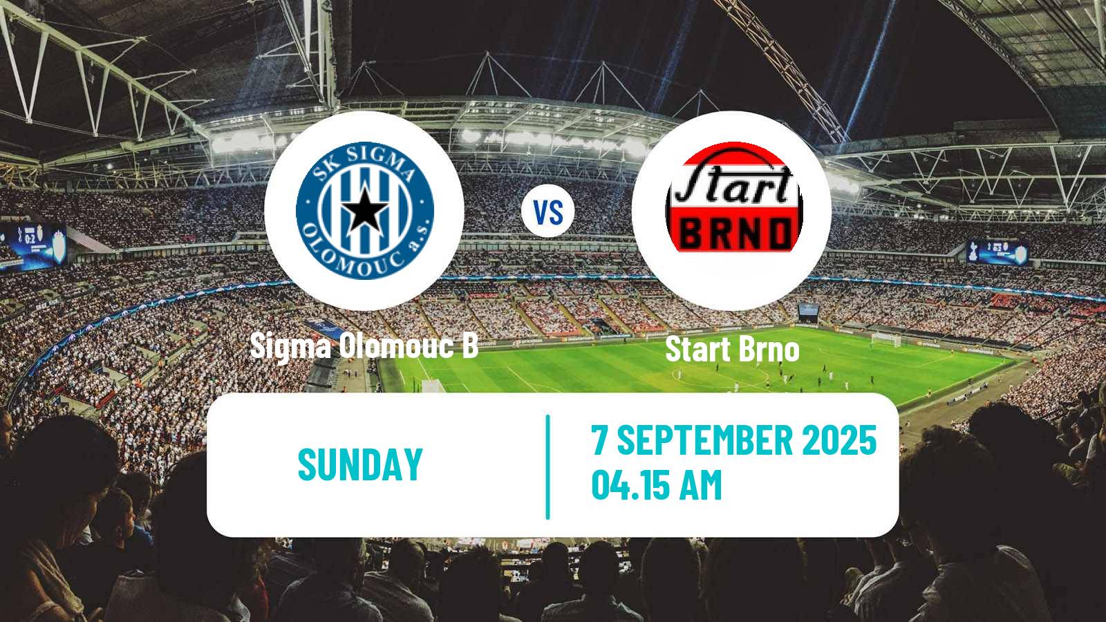 Soccer Czech MSFL Sigma Olomouc B - Start Brno