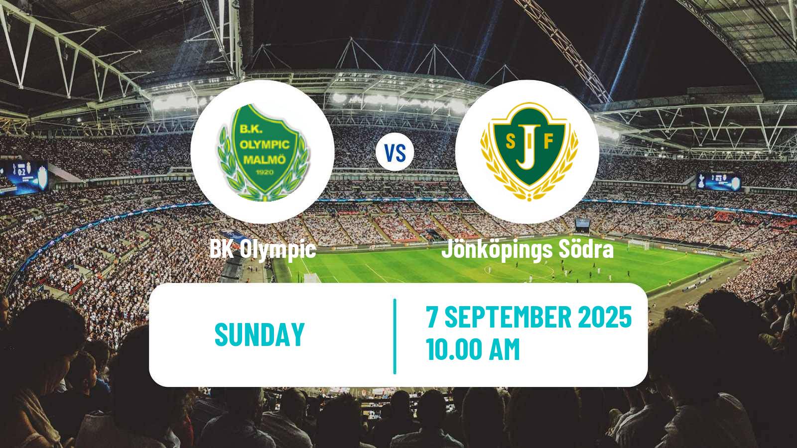 Soccer Swedish Division 1 Södra Olympic - Jönköpings Södra