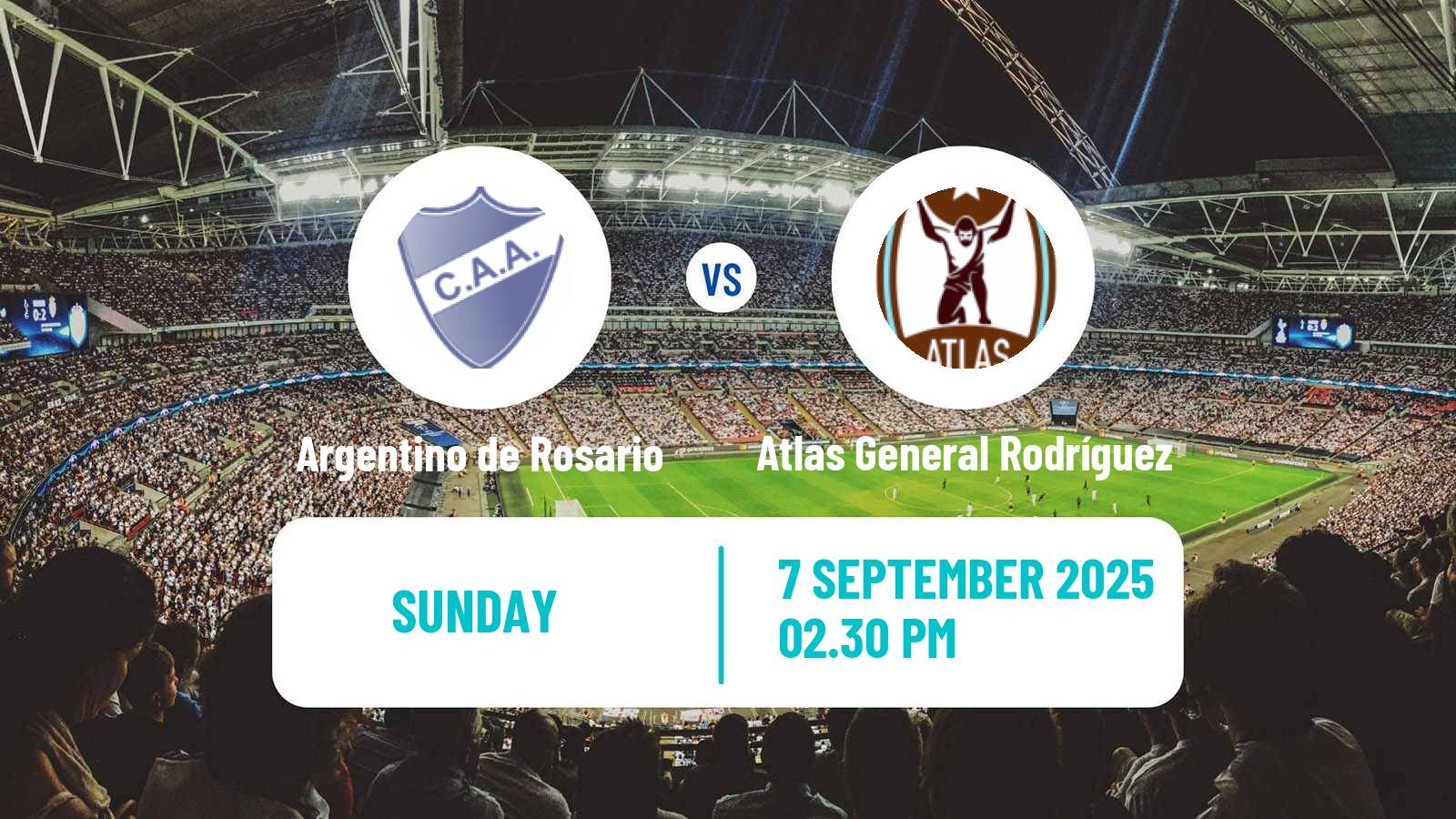 Soccer Argentinian Primera C Argentino de Rosario - Atlas General Rodríguez