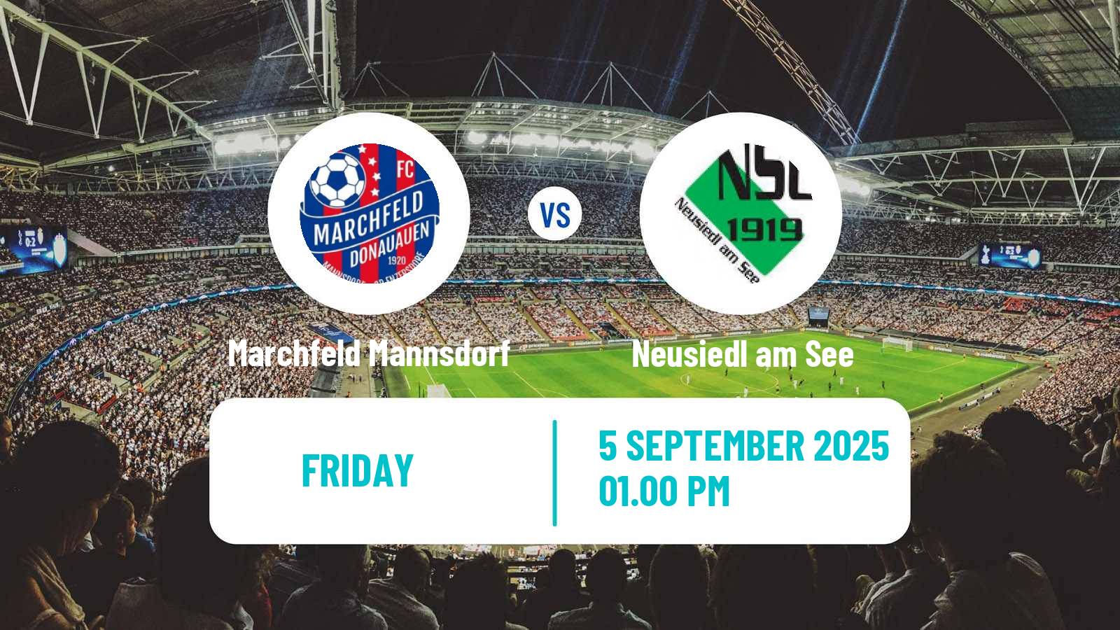 Soccer Austrian Regionalliga East Marchfeld Mannsdorf - Neusiedl am See
