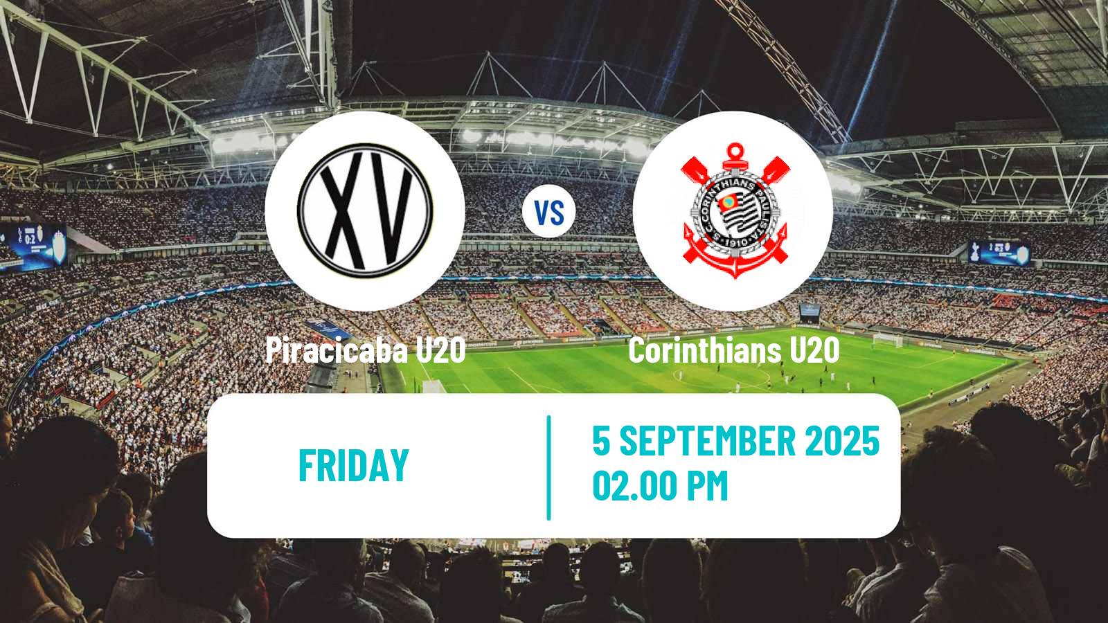 Soccer Brazilian Paulista U20 Piracicaba U20 - Corinthians U20
