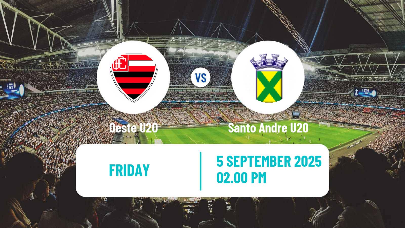 Soccer Brazilian Paulista U20 Oeste U20 - Santo Andre U20