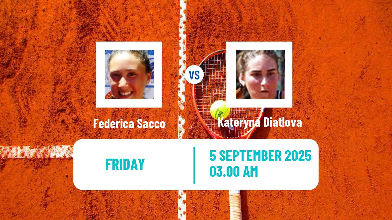 Tennis ITF W15 Heraklion 4 Women Federica Sacco - Kateryna Diatlova