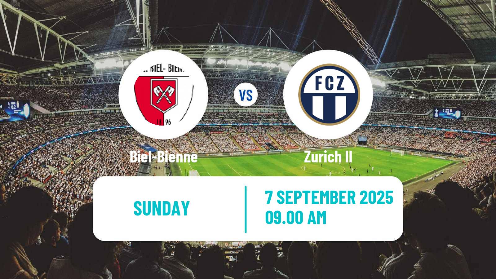 Soccer Swiss Promotion League Biel-Bienne - Zurich II