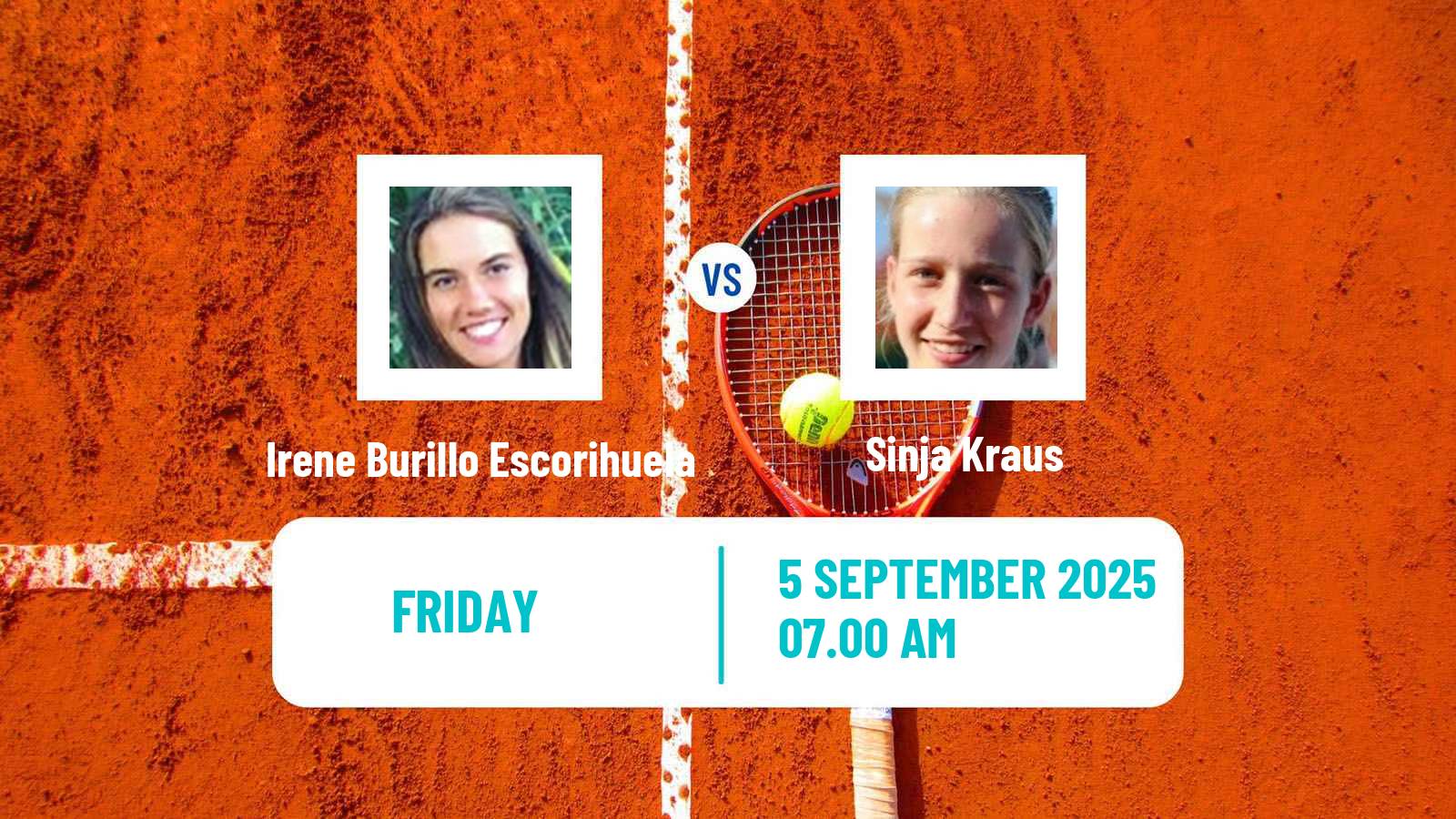 Tennis ITF W75 Vienna Women Irene Burillo Escorihuela - Sinja Kraus