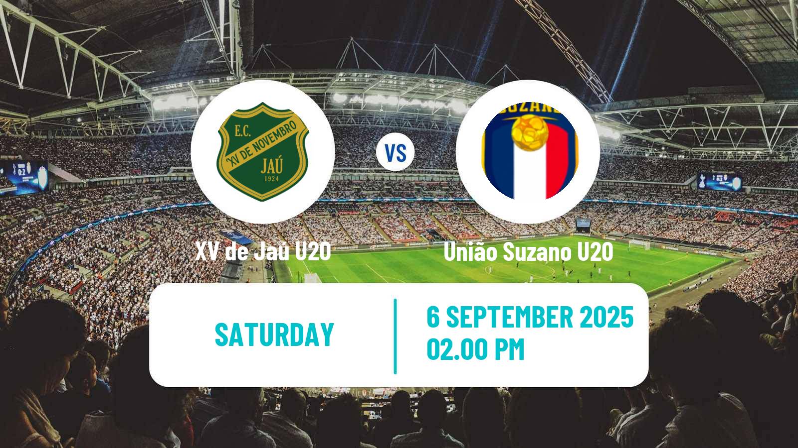 Soccer Brazilian Paulista U20 XV de Jaú U20 - União Suzano U20