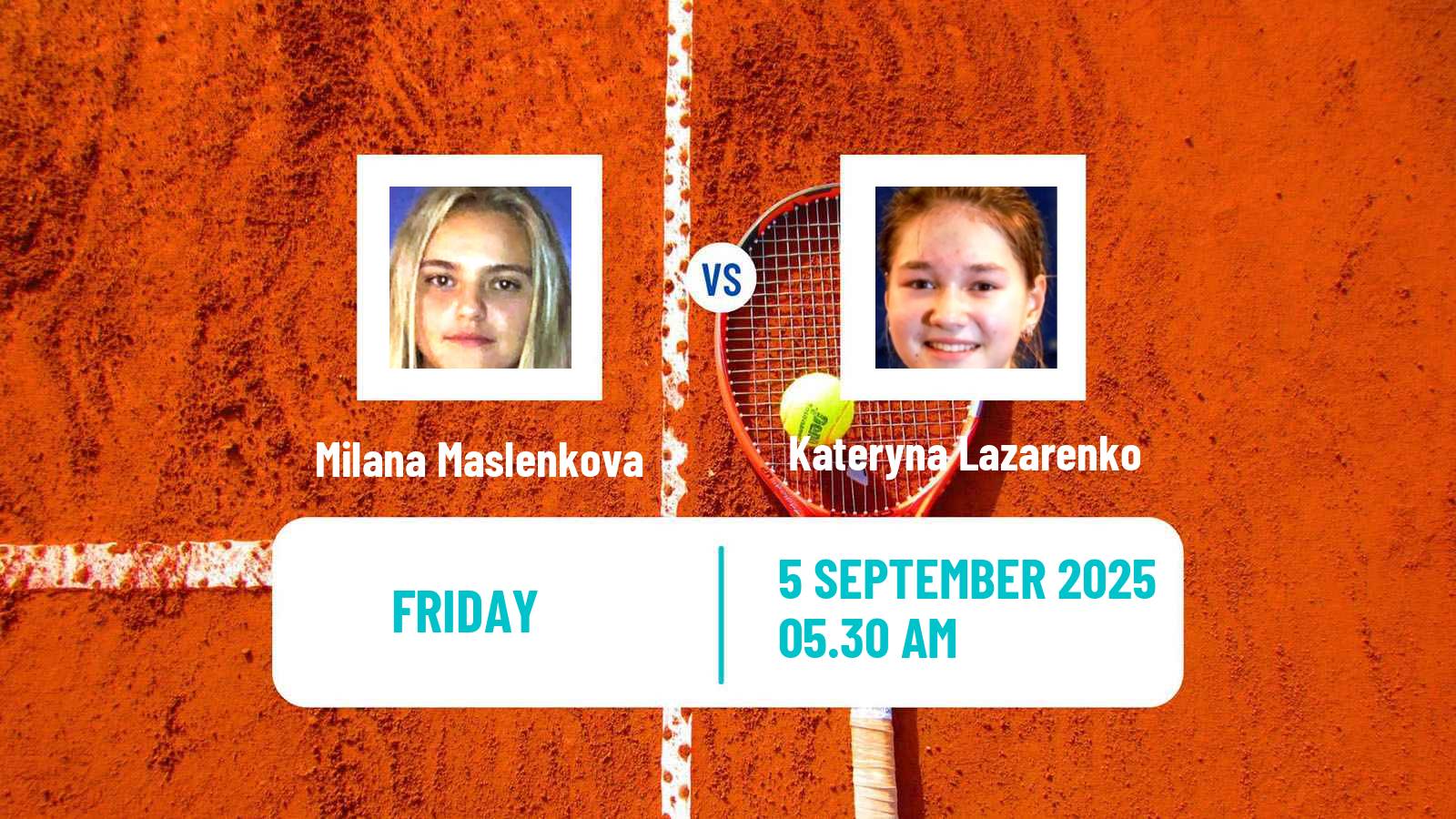 Tennis ITF W15 Kayseri 7 Women Milana Maslenkova - Kateryna Lazarenko
