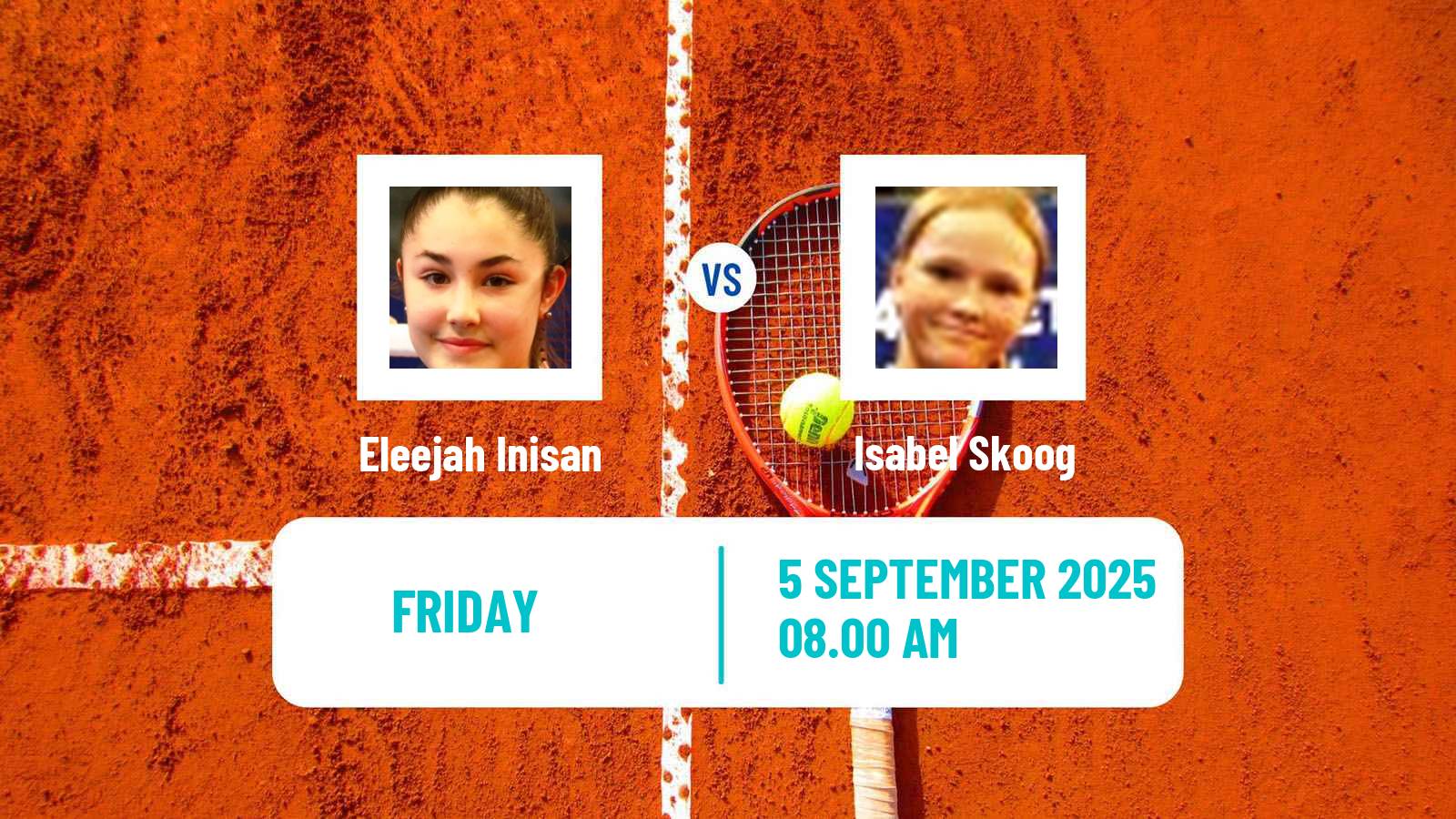 Tennis ITF W15 Denia Women Eleejah Inisan - Isabel Skoog