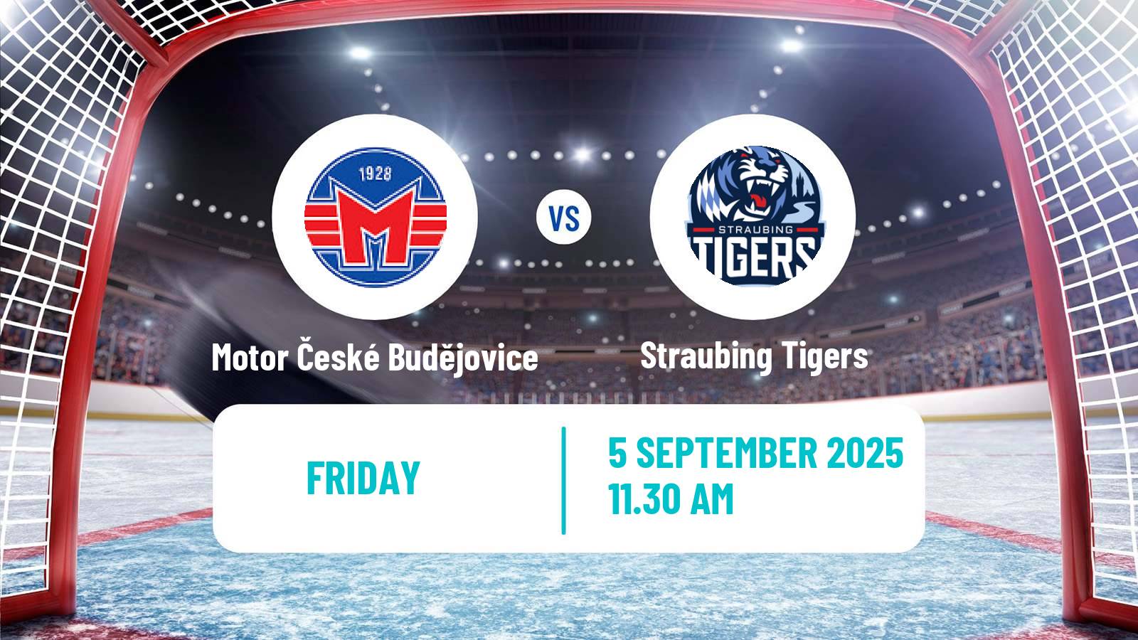Hockey Club Friendly Ice Hockey Motor České Budějovice - Straubing Tigers