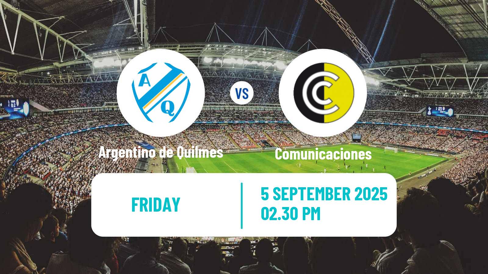 Soccer Argentinian Primera B Argentino de Quilmes - Comunicaciones
