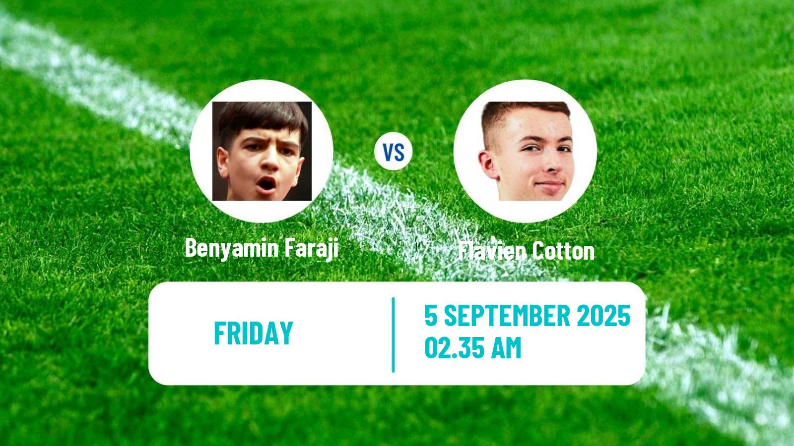 Table tennis Wtt Contender Almaty Men Benyamin Faraji - Flavien Cotton