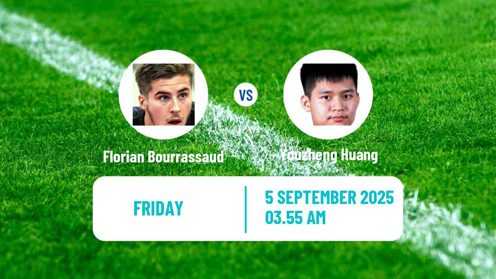 Table tennis Wtt Contender Almaty Men Florian Bourrassaud - Youzheng Huang