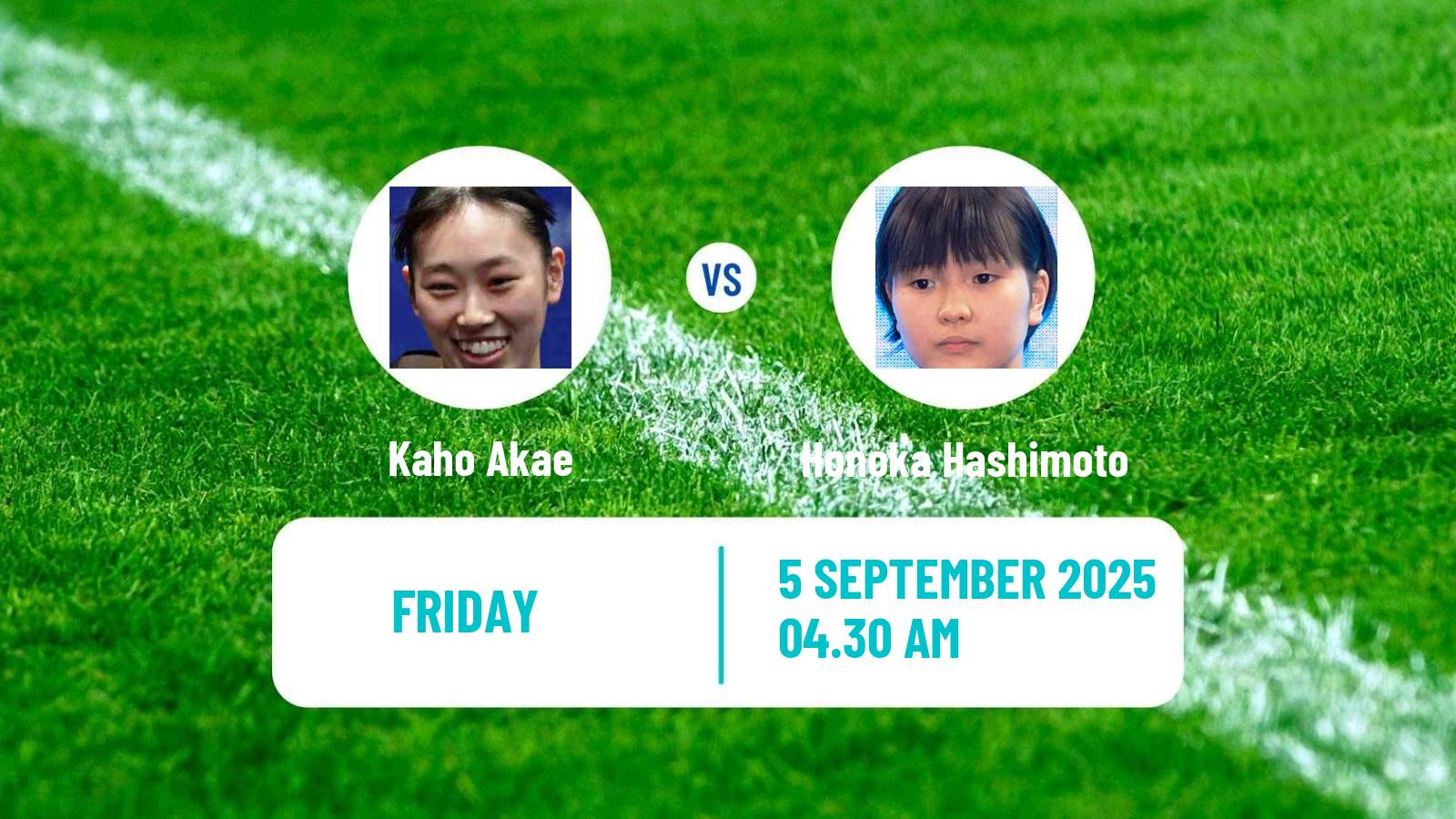 Table tennis Wtt Contender Almaty Women Kaho Akae - Honoka Hashimoto