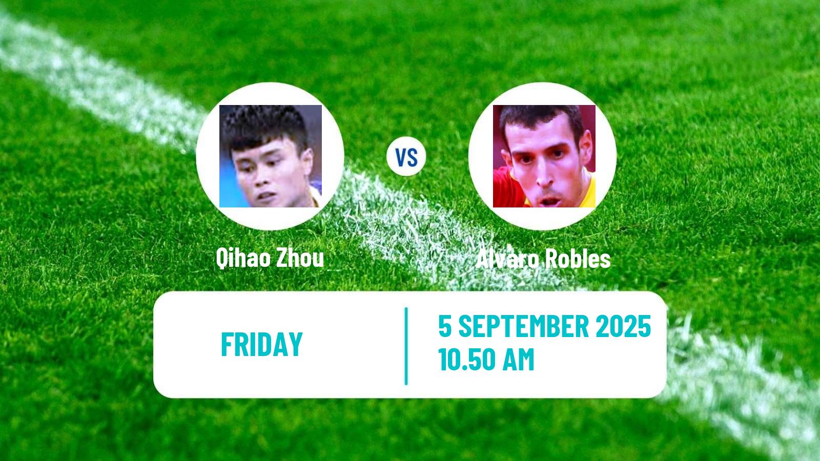 Table tennis Wtt Contender Almaty Men Qihao Zhou - Alvaro Robles