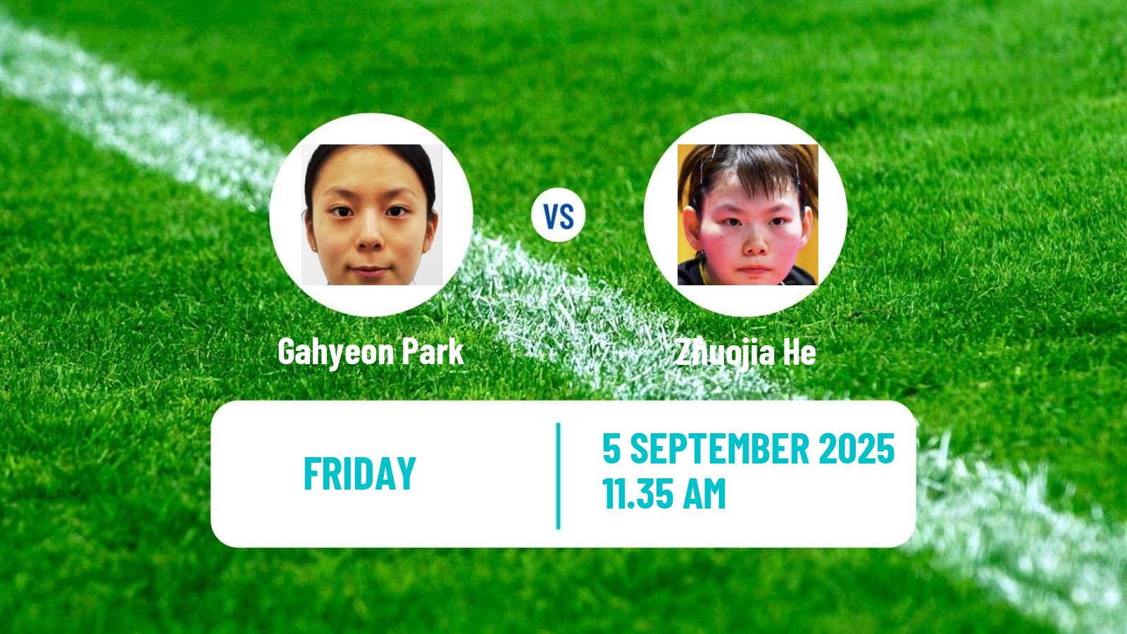 Table tennis Wtt Contender Almaty Women Gahyeon Park - Zhuojia He