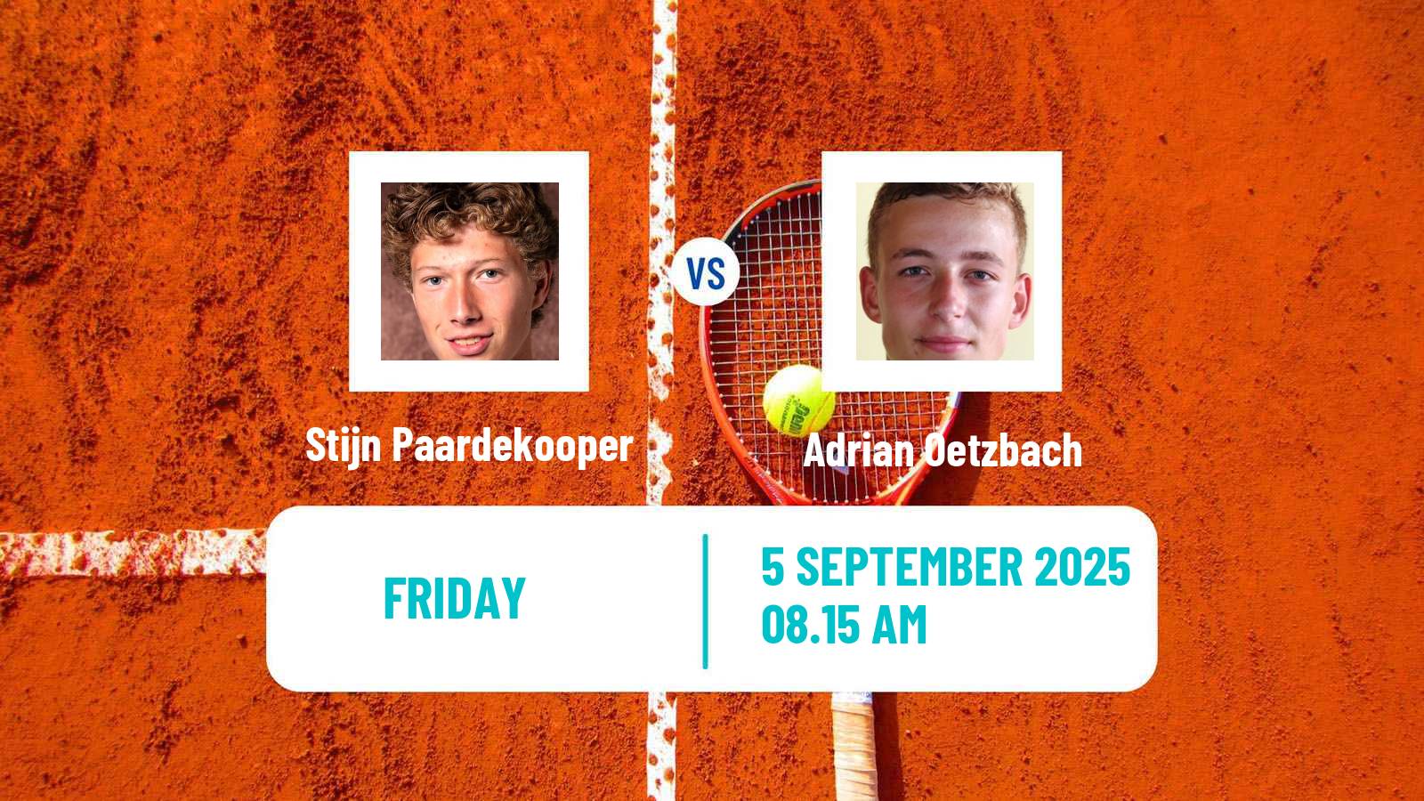 Tennis ITF M15 Haren Men Stijn Paardekooper - Adrian Oetzbach