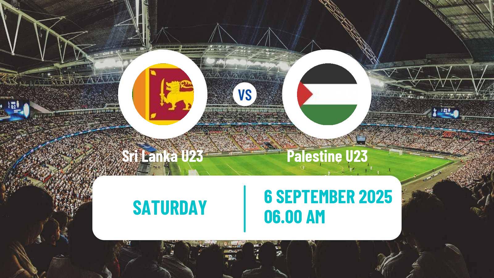 Soccer AFC Asian Cup U23 Sri Lanka U23 - Palestine U23