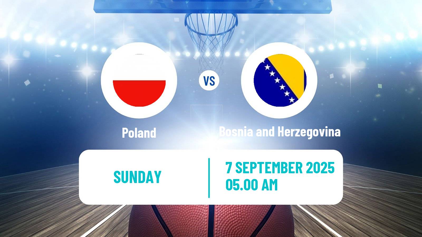 Basketball EuroBasket Poland - Bosnia and Herzegovina
