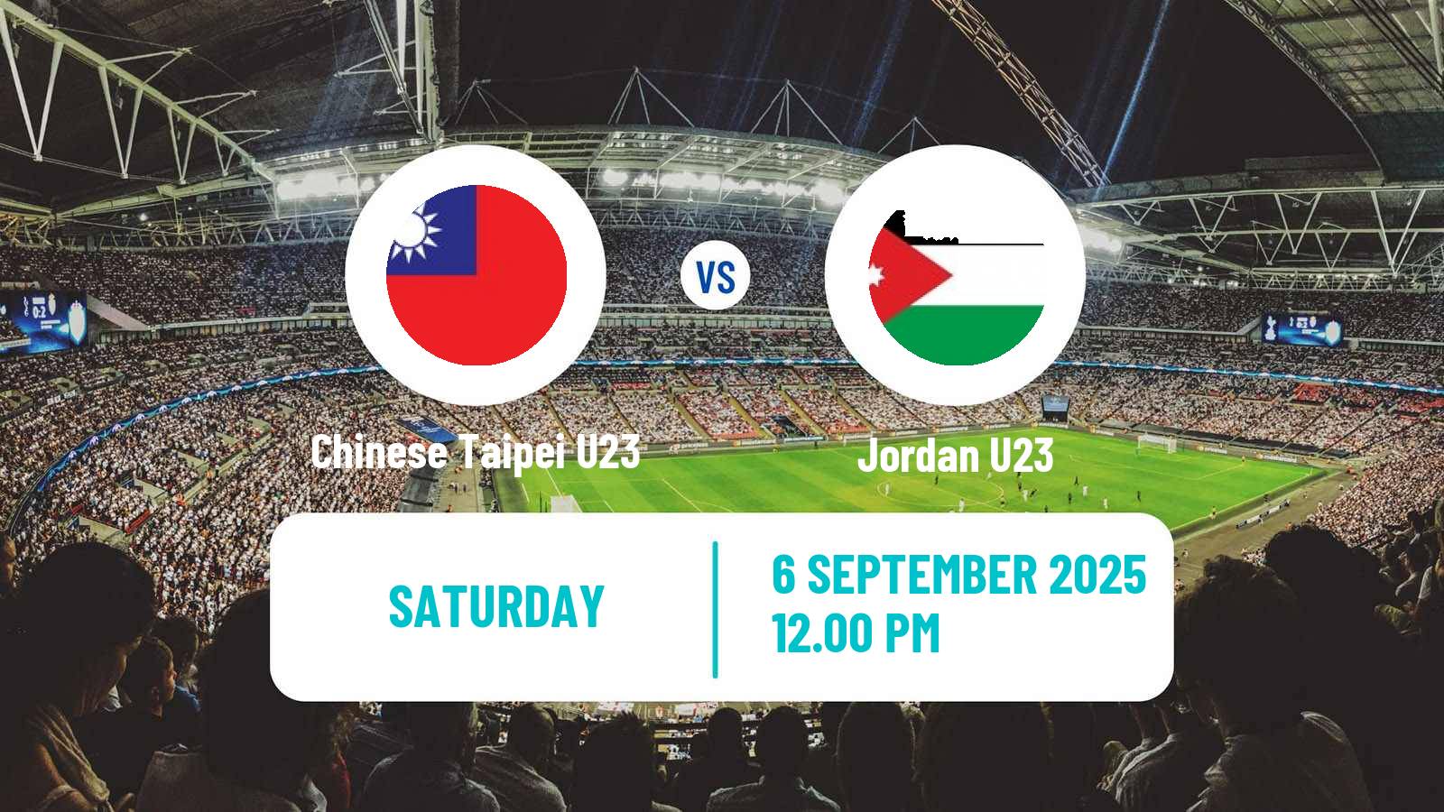 Soccer AFC Asian Cup U23 Chinese Taipei U23 - Jordan U23