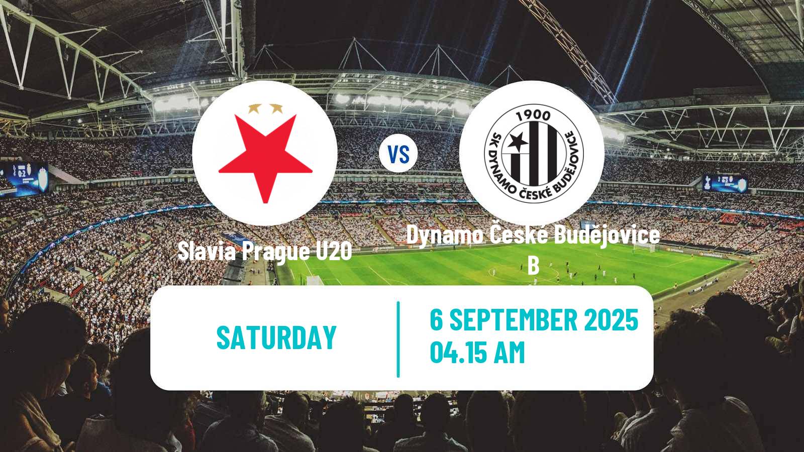 Soccer Czech CFL Group A Slavia Prague U20 - Dynamo České Budějovice B