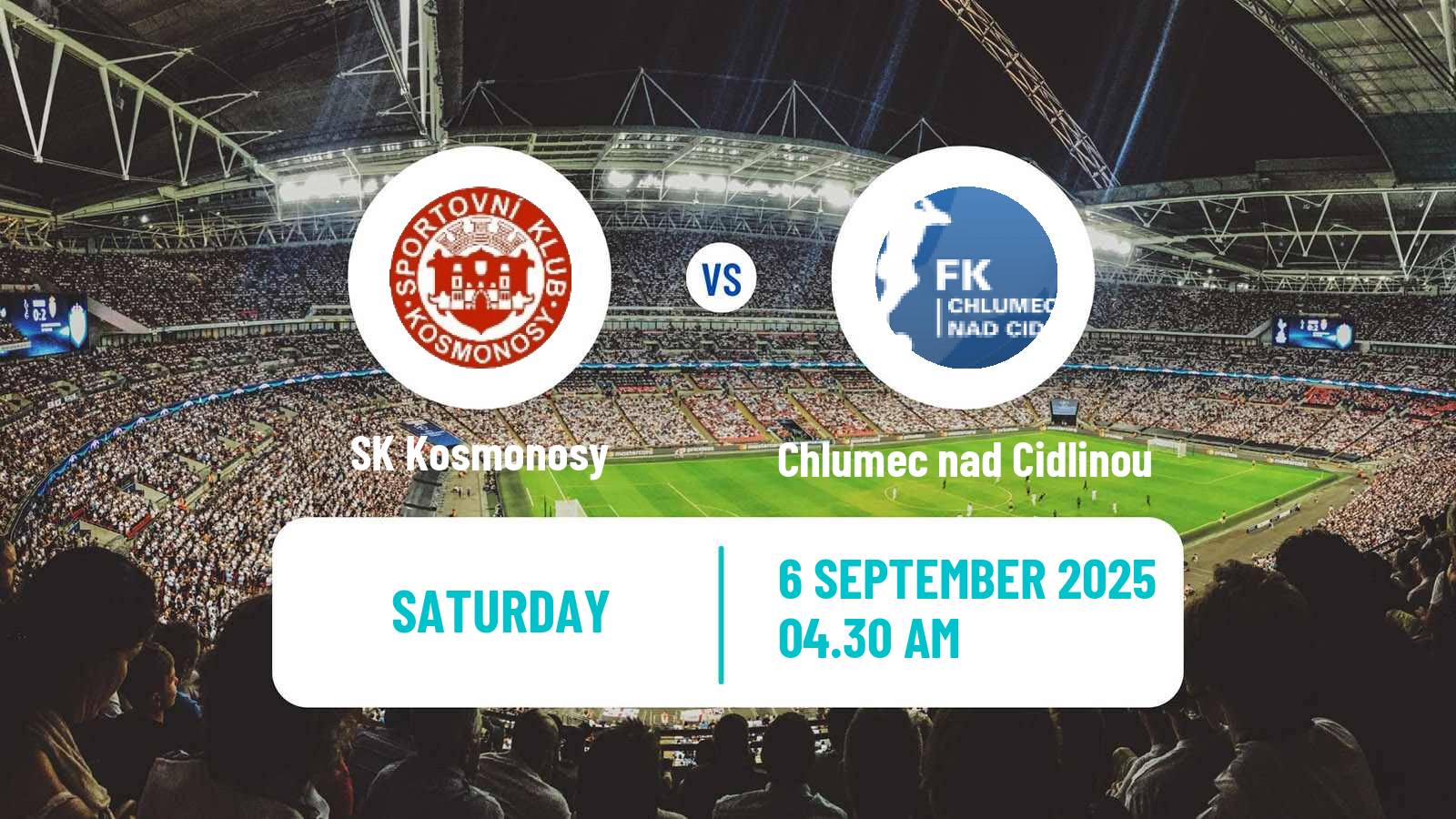 Soccer Czech Division C Kosmonosy - Chlumec nad Cidlinou
