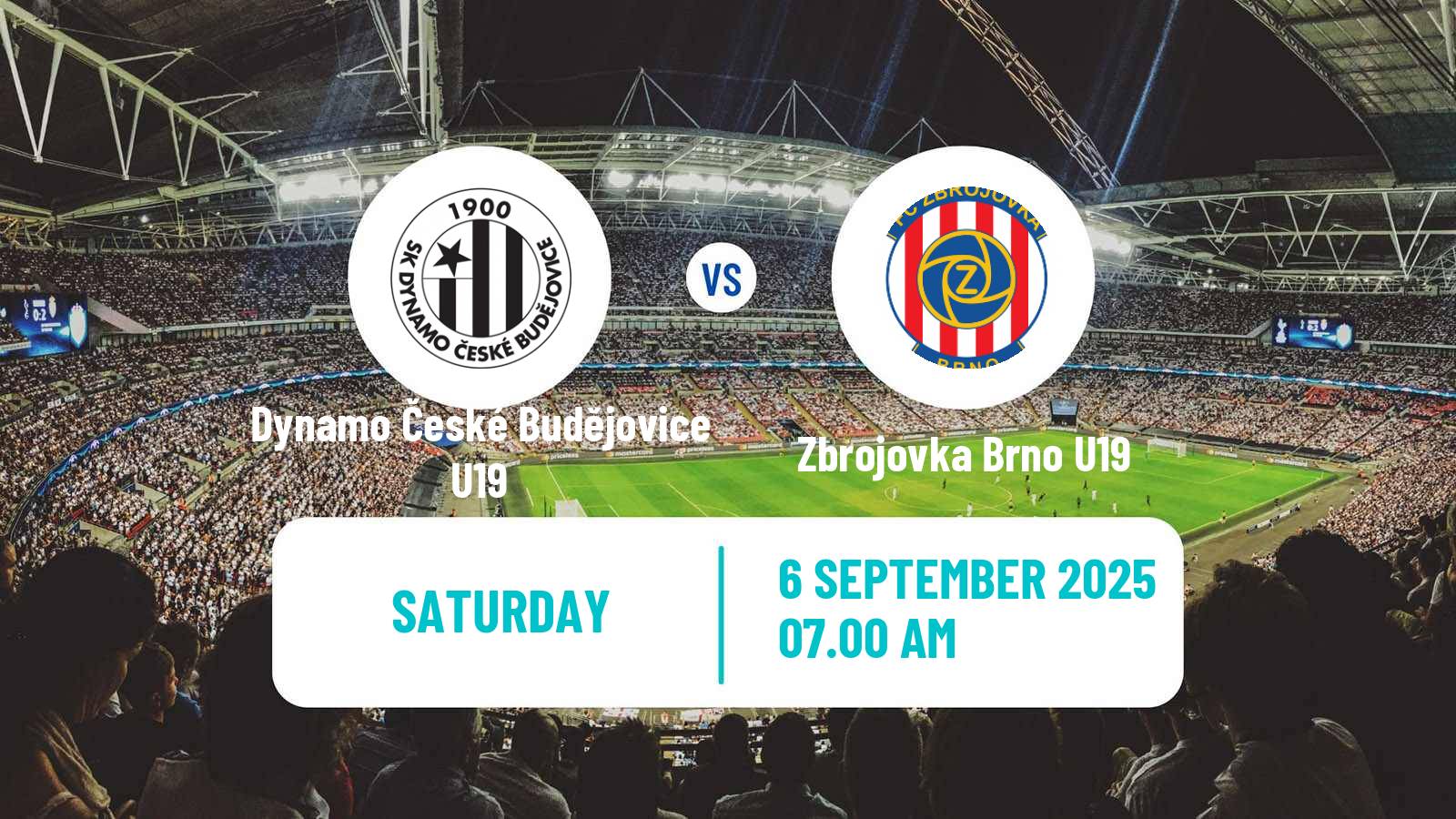 Soccer Czech U19 League Dynamo České Budějovice U19 - Zbrojovka Brno U19