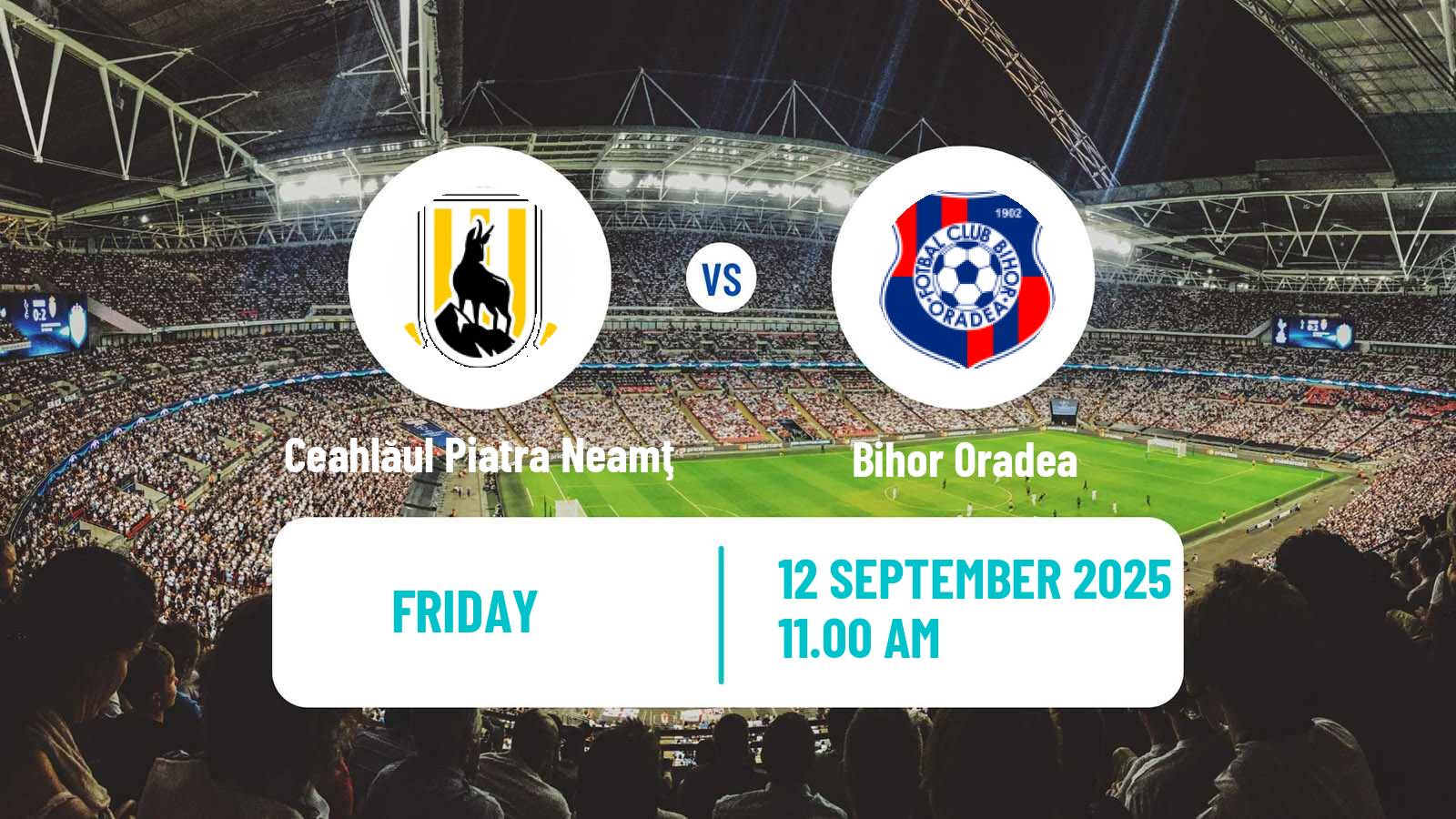 Soccer Romanian Division 2 Ceahlăul Piatra Neamţ - Bihor Oradea