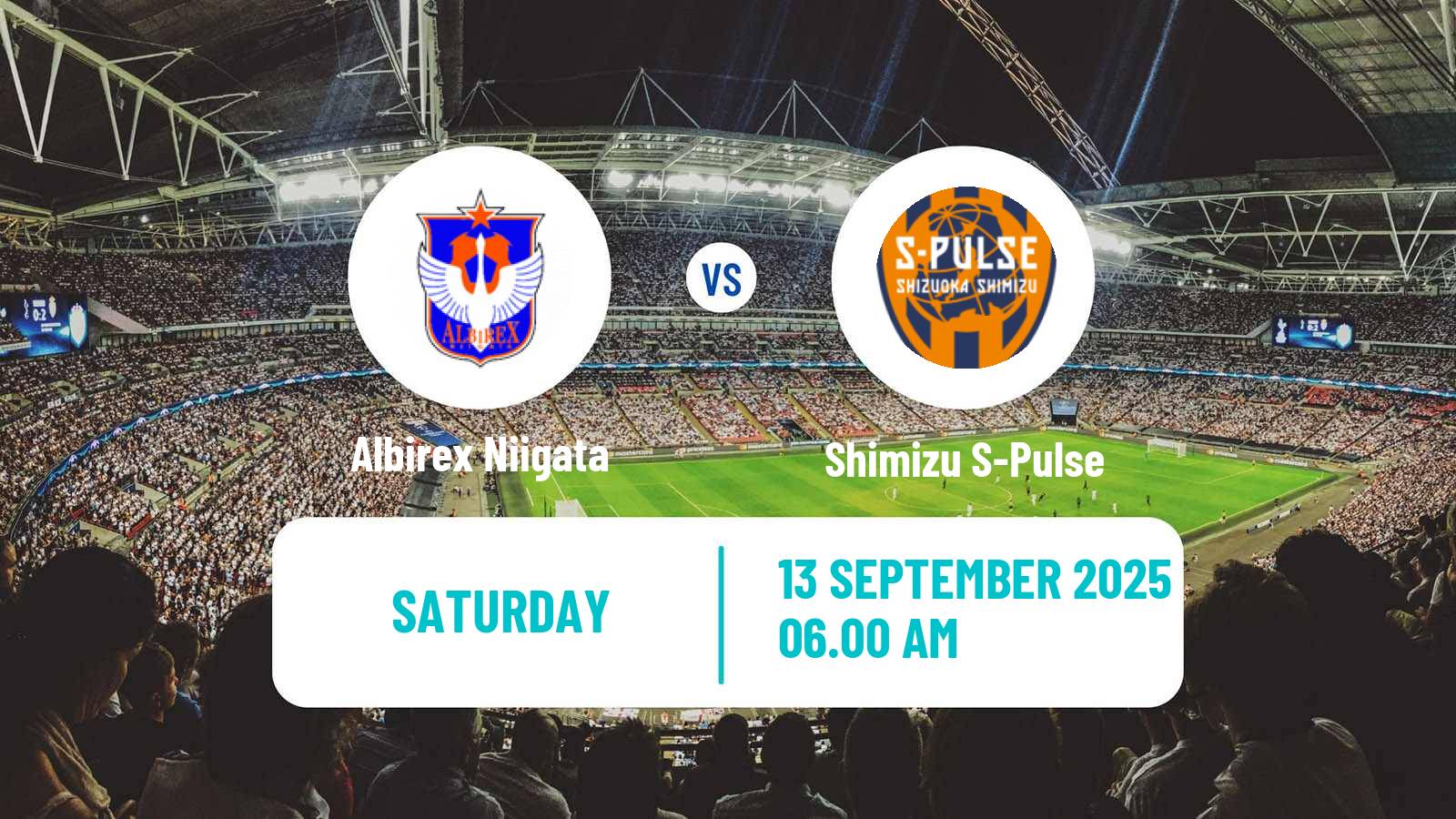 Soccer Japan J1 League Albirex Niigata - Shimizu S-Pulse