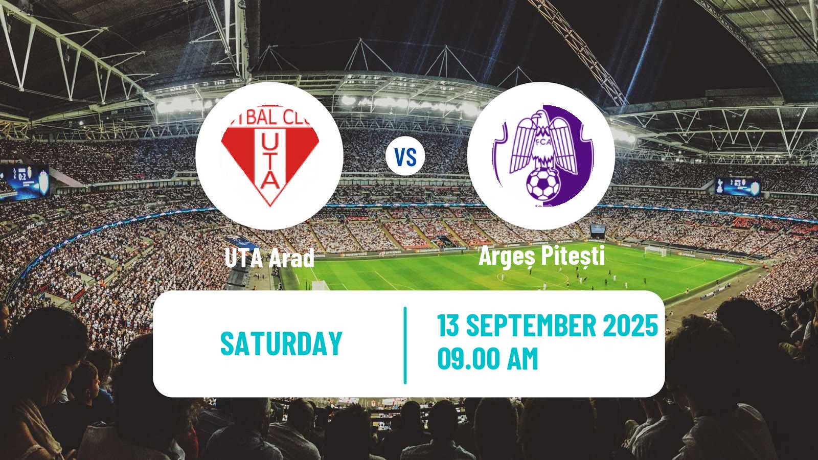 Soccer Romanian Liga 1 UTA Arad - Argeș Pitești