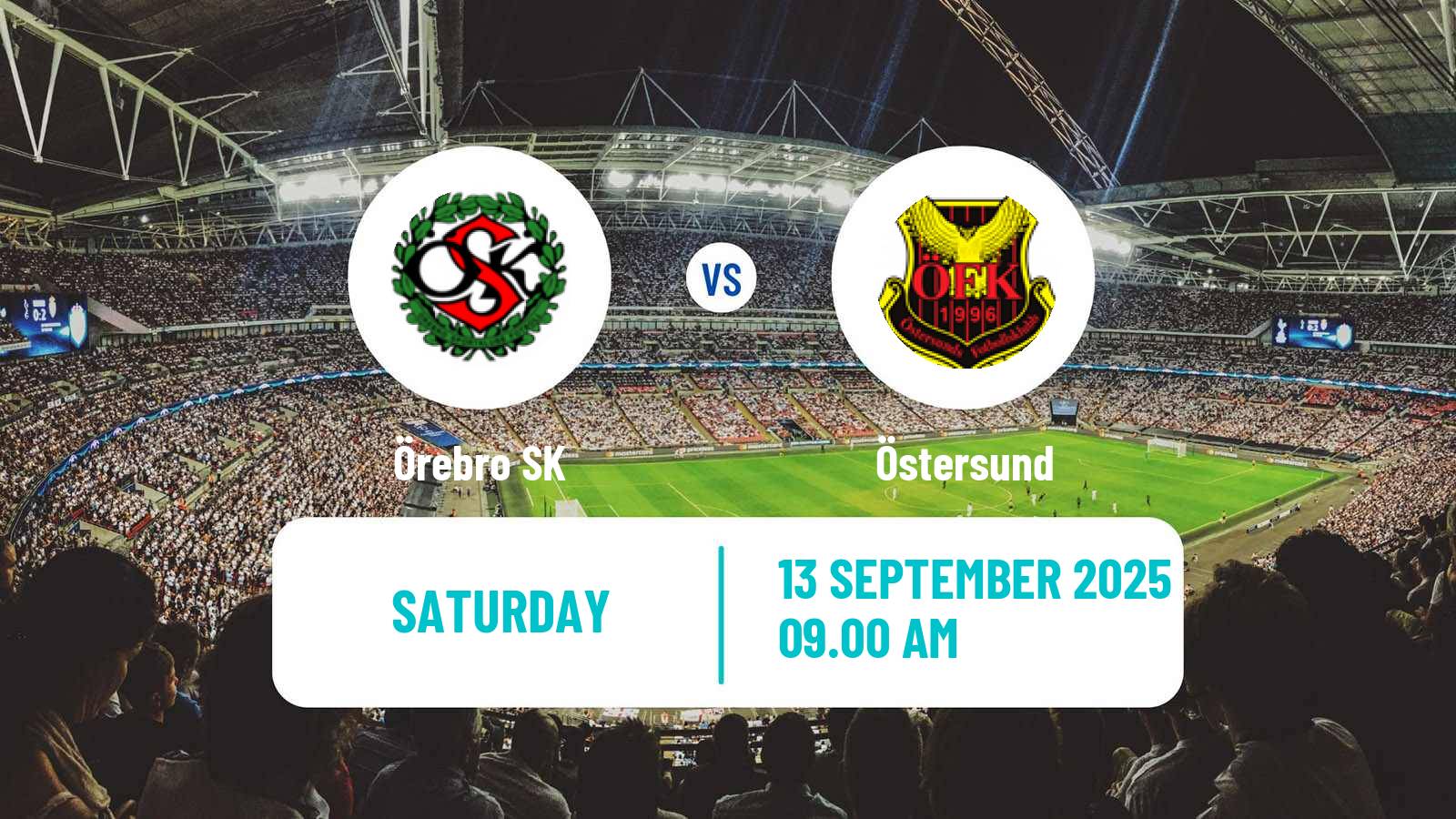 Soccer Swedish Superettan Örebro - Östersund