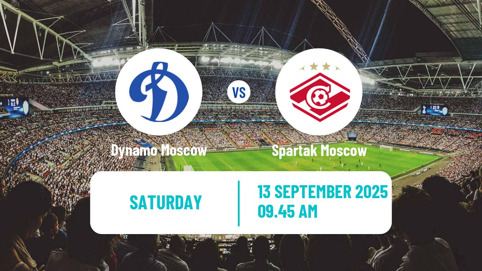 Soccer Russian Premier League Dynamo Moscow - Spartak Moscow